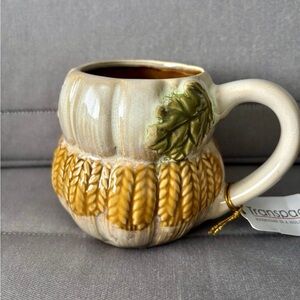 Autumn Wheat Mug - Cream and Gold